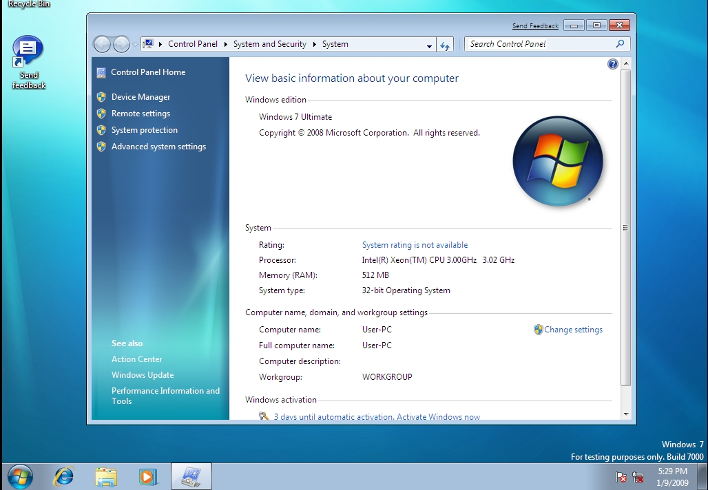 windows7 system info